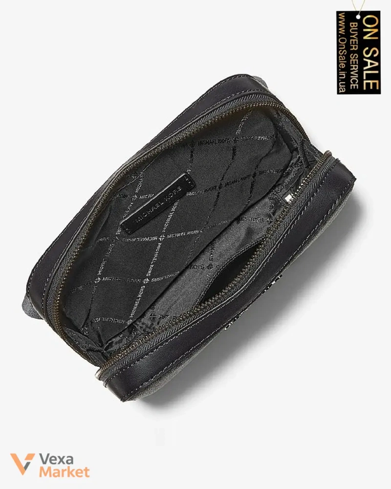 Чоловіча сумка Michael Kors поясна з канвасу — фото 2