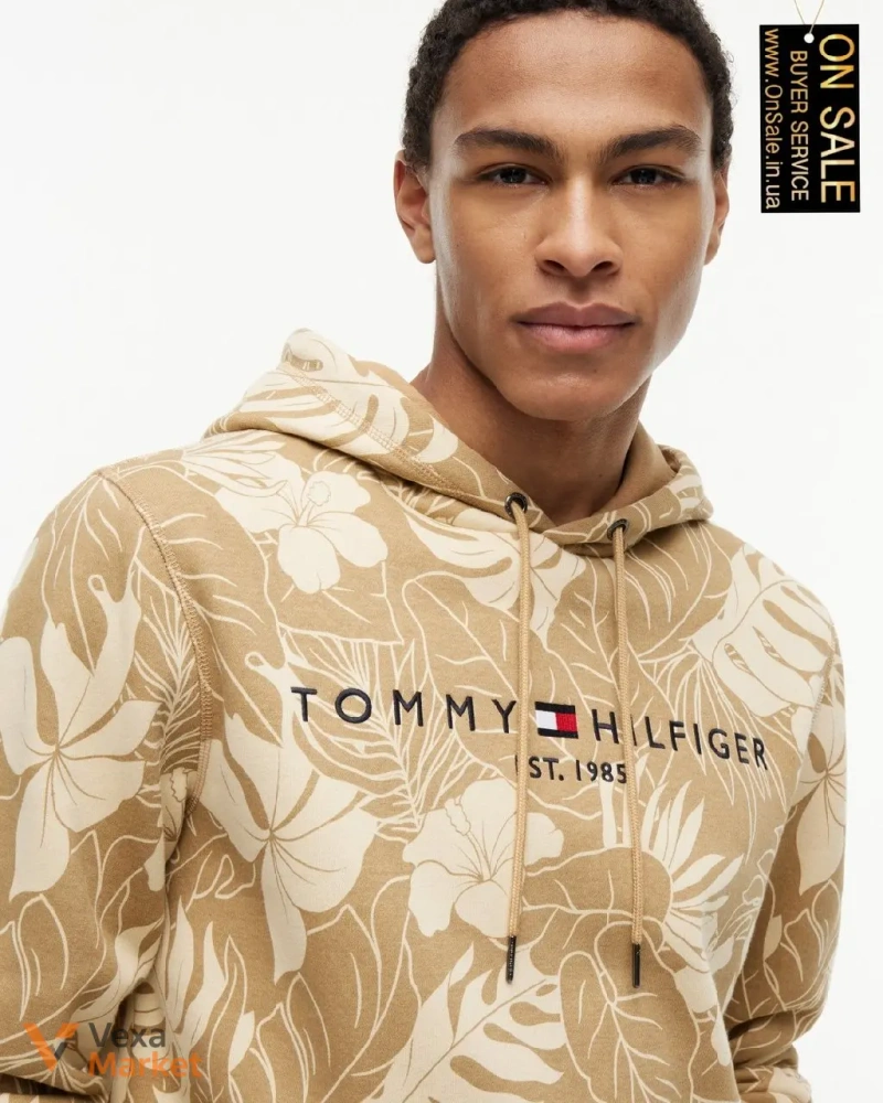 Чоловіче худі Tommy Hilfiger з тропічним принтом — фото 3