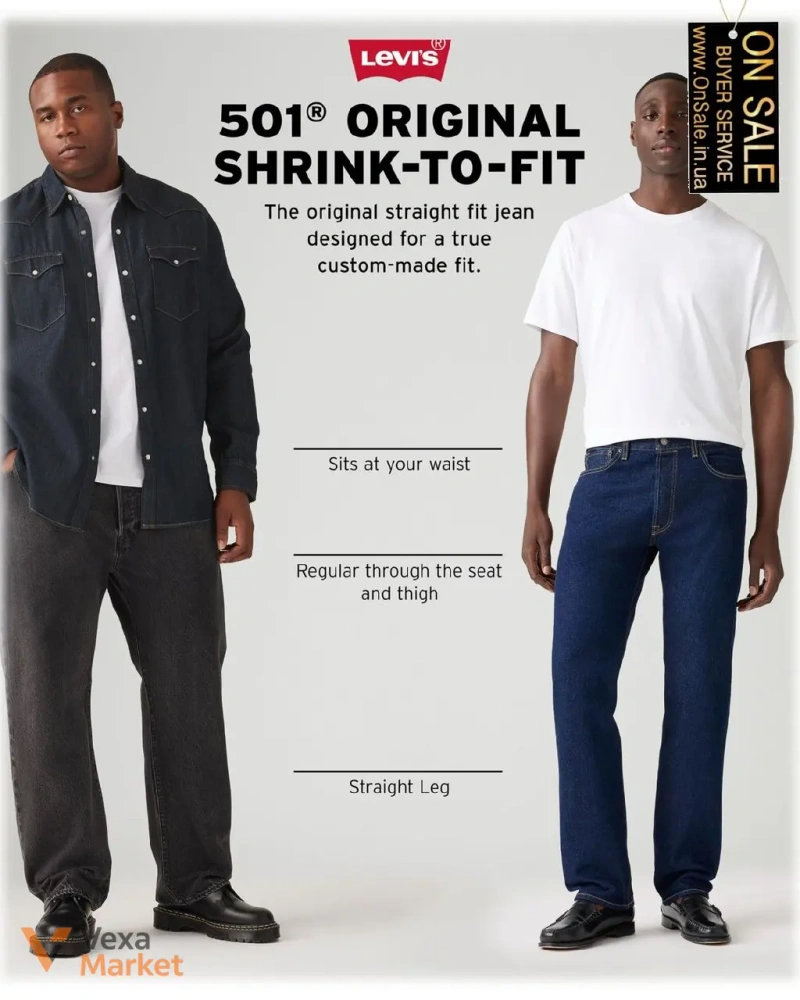 Чоловічі джинси Levi's 501® Shrink-to-Fit™ — фото 8