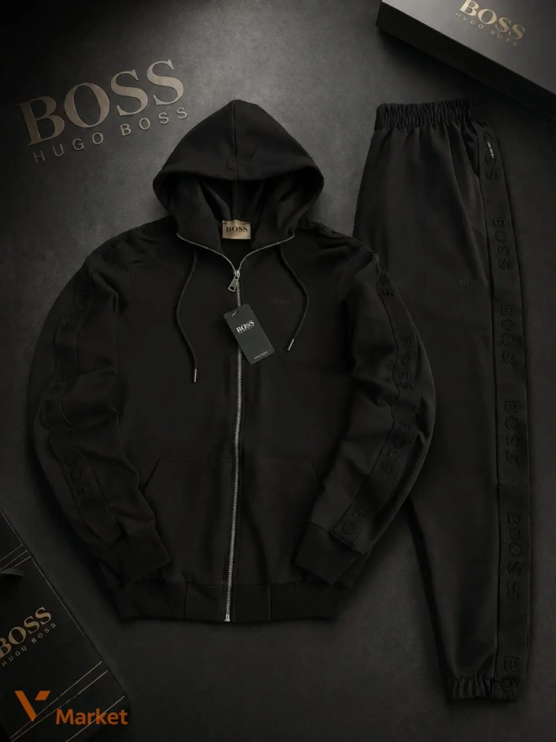 Чоловічий костюм Hugo Boss Zip-худі + штани — фото 2