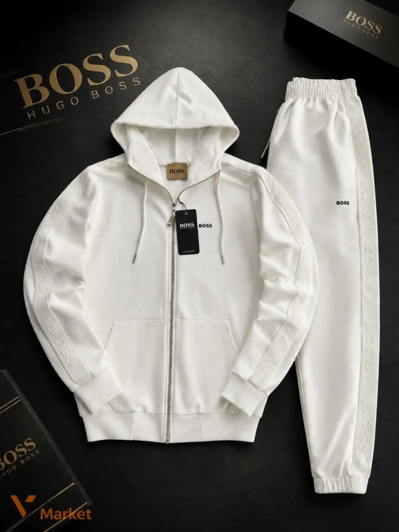 Чоловічий костюм Hugo Boss Zip-худі + штани — фото 3
