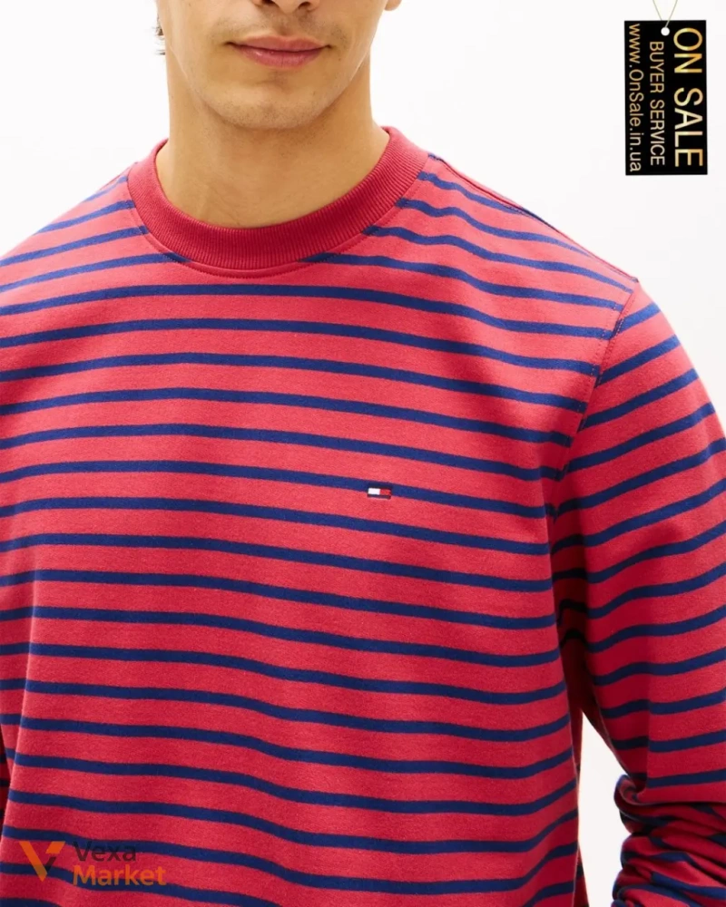 Чоловічий світшот Tommy Hilfiger в смужку — фото 3