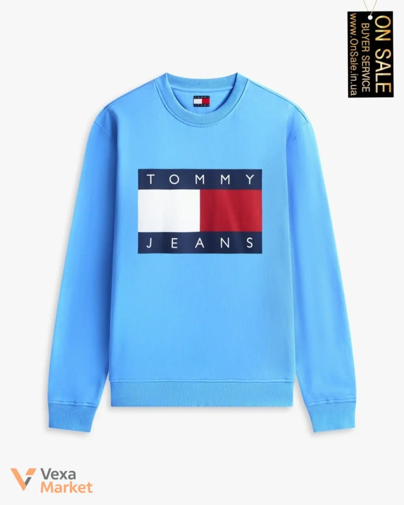 Чоловічий світшот Tommy Hilfiger з логотипом-прапором — фото 5