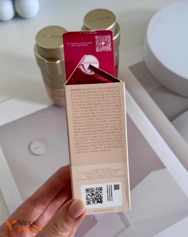 Clarins Double Serum Foundation L3N Light Neutral — фото 3