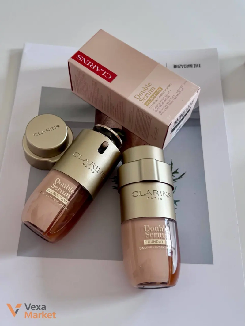 Clarins Double Serum Foundation L3N Light Neutral — фото 5