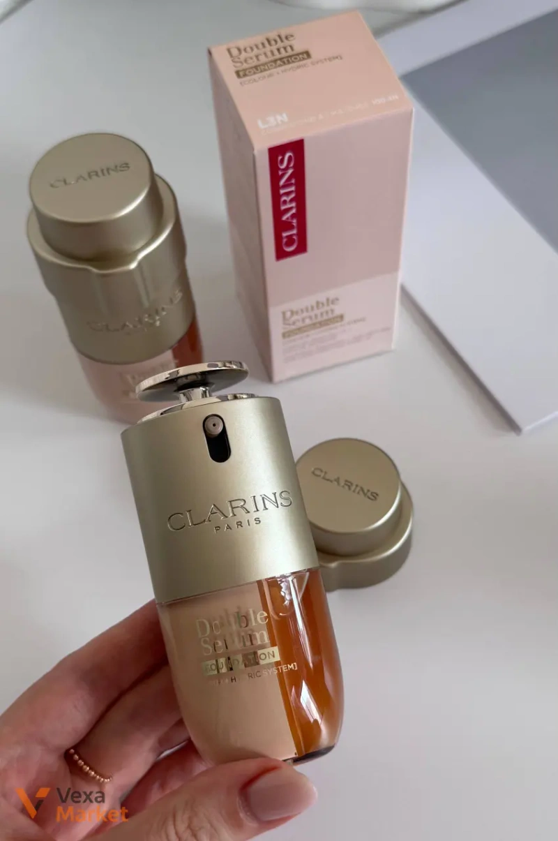 Clarins Double Serum Foundation L3N Light Neutral — фото 6