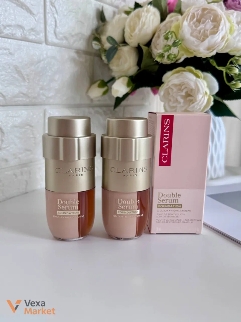 Clarins Double Serum Foundation L3N Light Neutral — фото 7