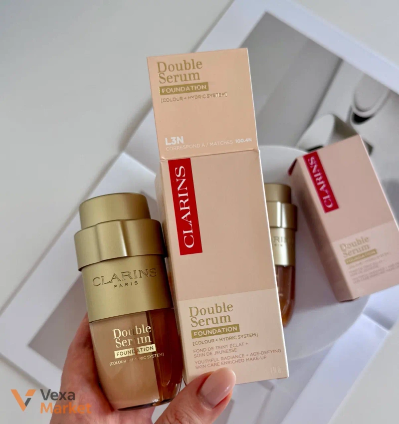Clarins Double Serum Foundation L3N Light Neutral — фото 8