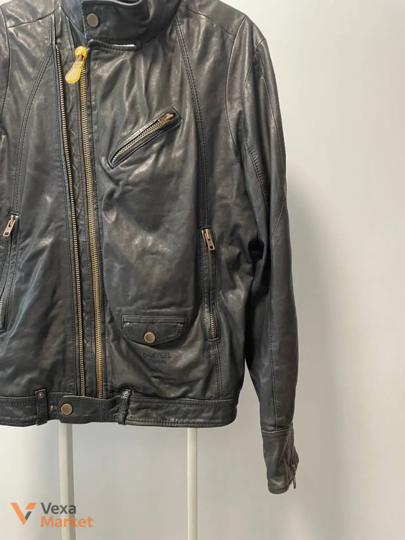 Diesel Leather Jacket M — фото 4