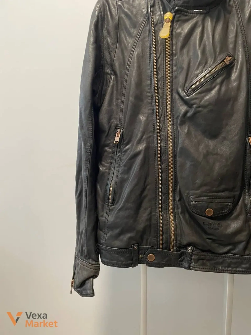 Diesel Leather Jacket M — фото 5