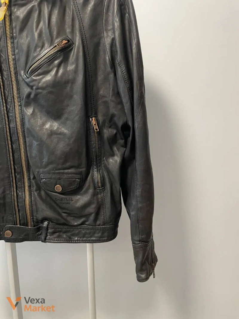 Diesel Leather Jacket M — фото 7