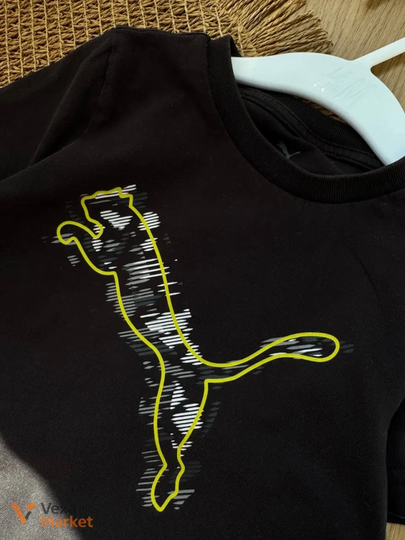 Дитяча футболка PUMA чорна — фото 2