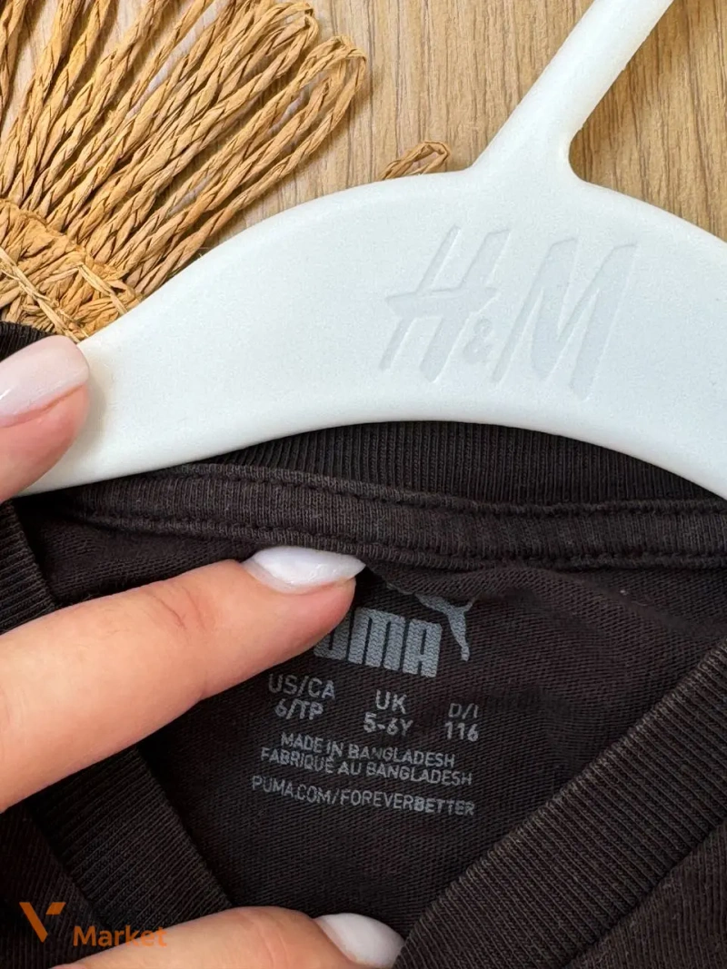 Дитяча футболка PUMA чорна — фото 3
