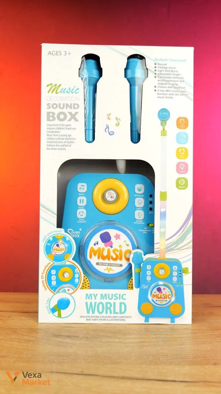Дитяча караоке станція Music Sound Box з двома мікрофонами — фото 3