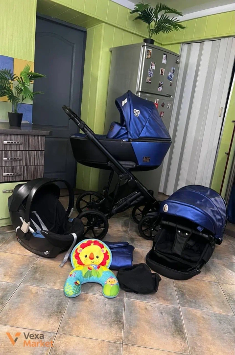 Дитяча коляска Richmond 2в1 + автолюлька Cybex Aton 2