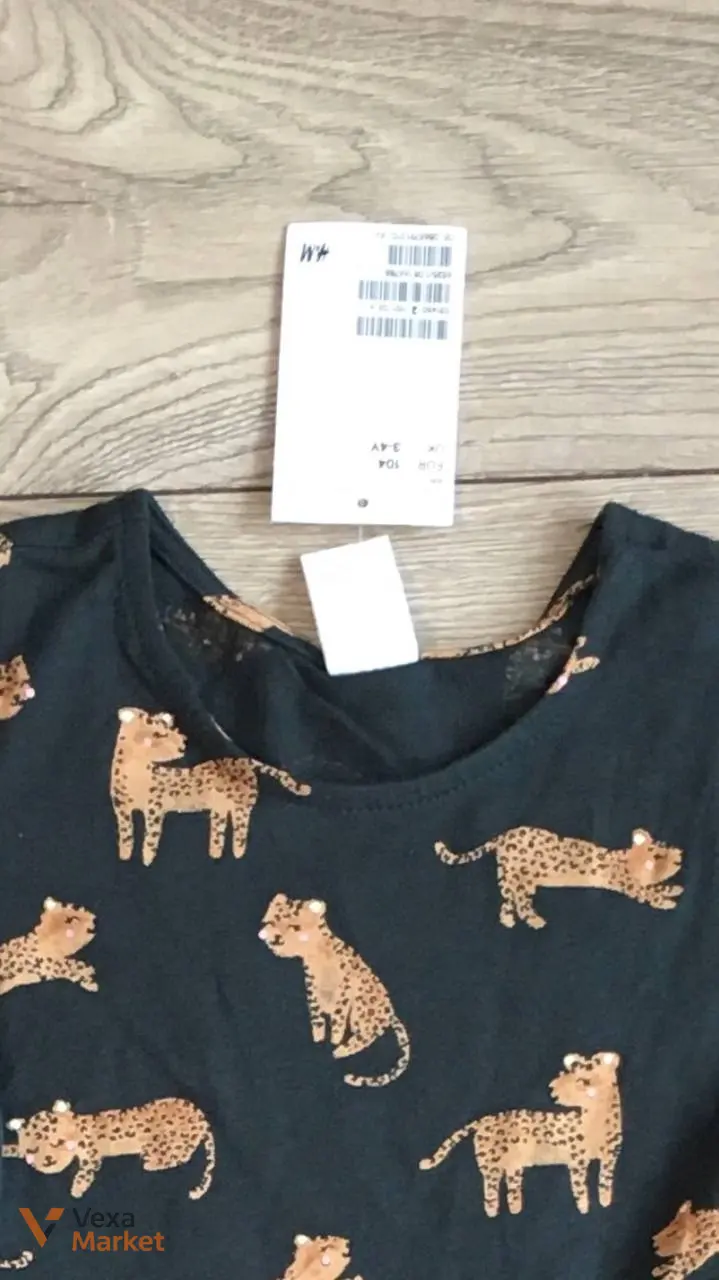 Дитяча сукня H&M бавовняна з принтом леопардів — фото 2