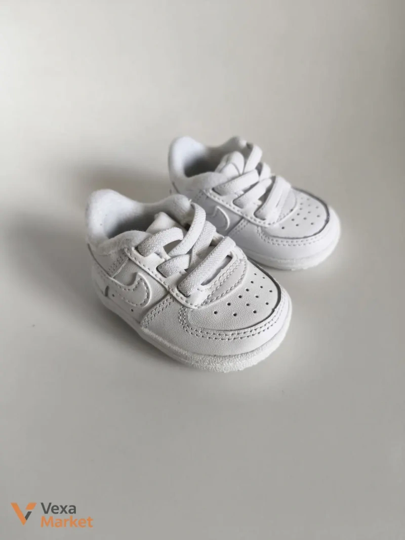 Дитячі кросівки Nike шкіряні білі — фото 3