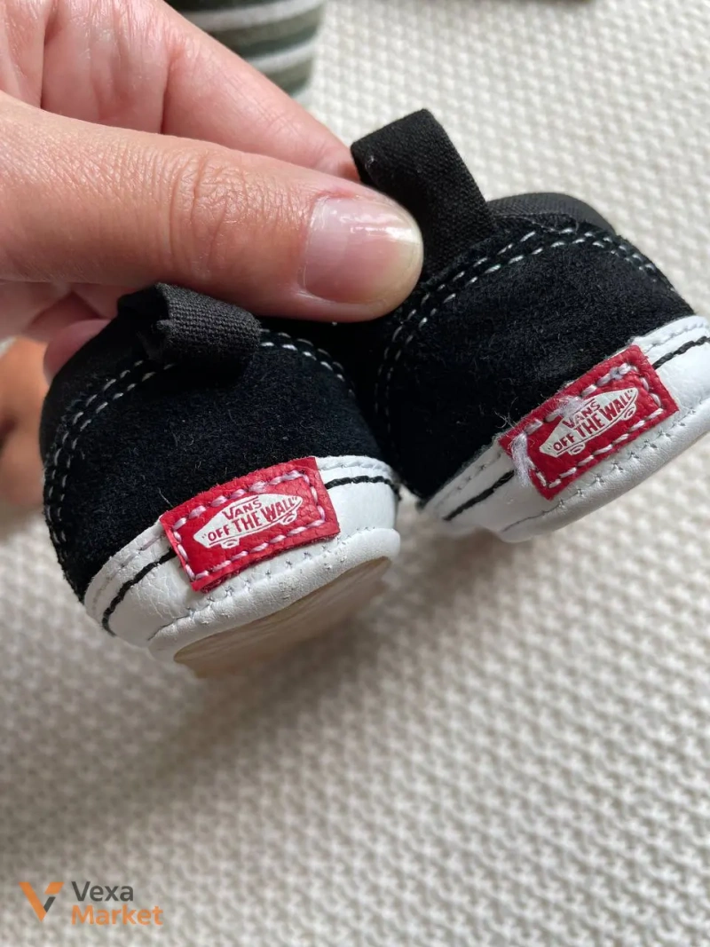 Дитячі пінетки Vans Old Skool чорні розмір 19 (10.5 см) — фото 4