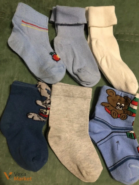 Дитячі шкарпетки, 5 пар, розміри 6-12 та 12-14
