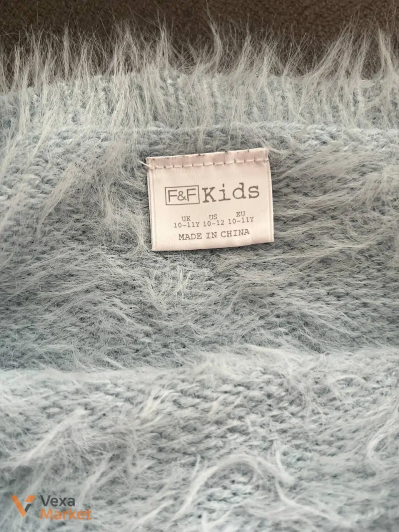 Дитячий светр F&F Kids блакитний з єдинорогом, на 10-11 років (зріст 140-146 см) — фото 4