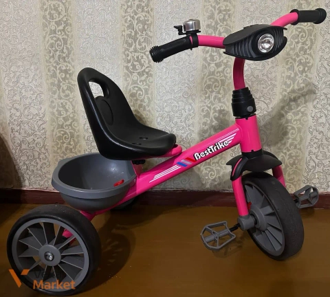 Дитячий триколісний велосипед Best Trike рожевий