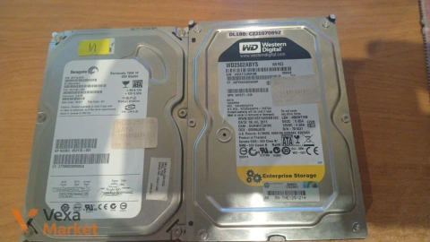Два жорстких диски Seagate та Western Digital по 250 Гб