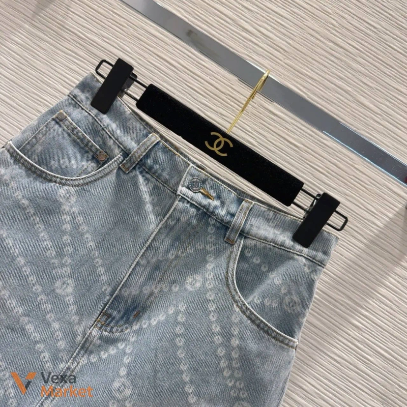 Джинсова спідниця Chanel з підкладкою-шортиками — фото 5