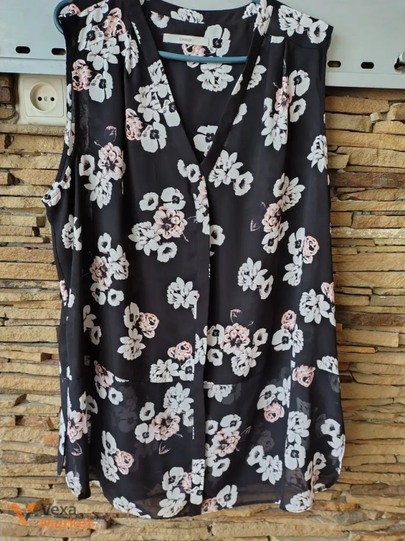 Джинсовая куртка новая с капюшоном индиго и блуза ZARA — фото 4