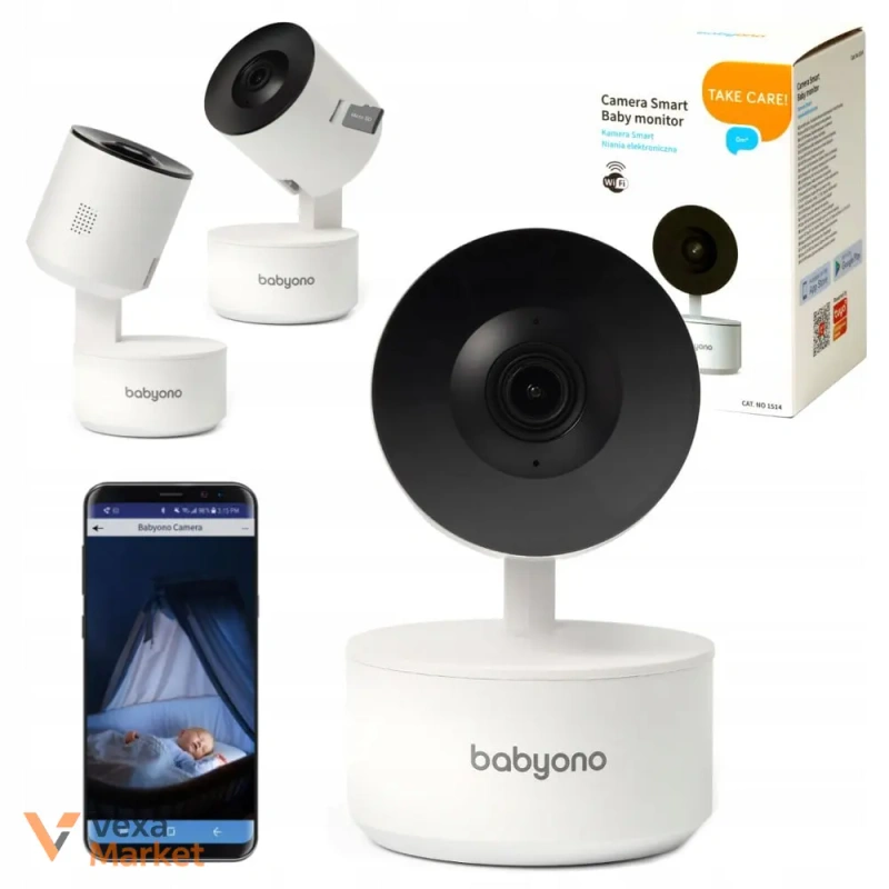 Електронна відеоняня BabyOno Wi-Fi Full HD — фото 2