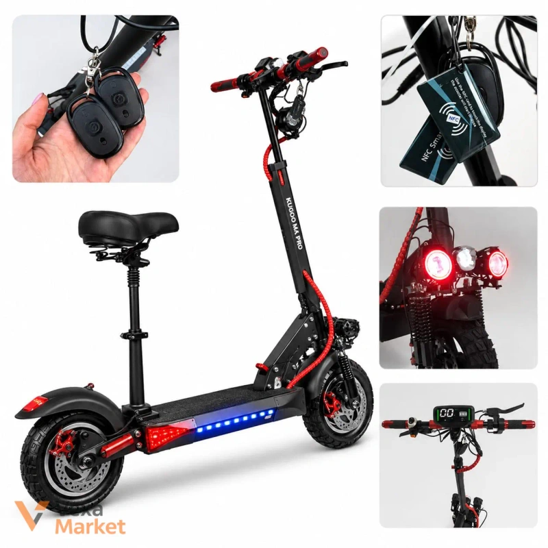 Електросамокат Kugoo Kirin M4 Pro 500 Вт чорний з сидінням — фото 2