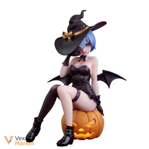 Фігурка Re:Zero Rem в костюмі відьми з підсвіткою гарбуза