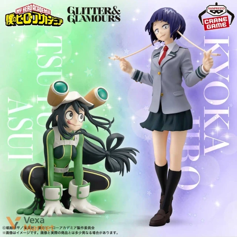Фігурки Bandai "Геройська академія" Jiro Kyoka та Asui Tsuyu