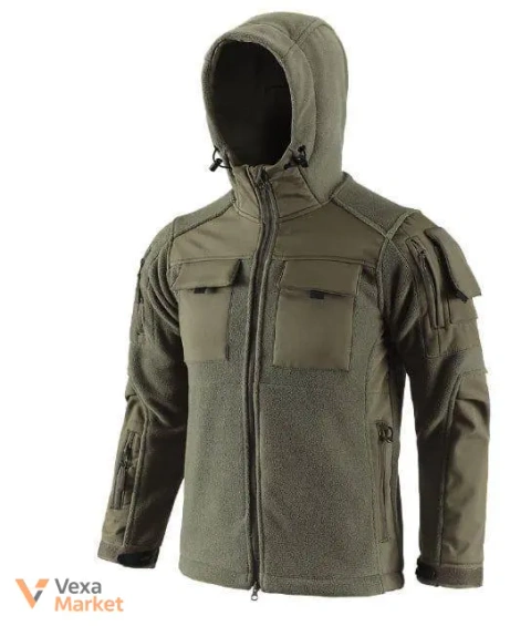 Флісова кофта ESDY, олива/чорний, S-3XL