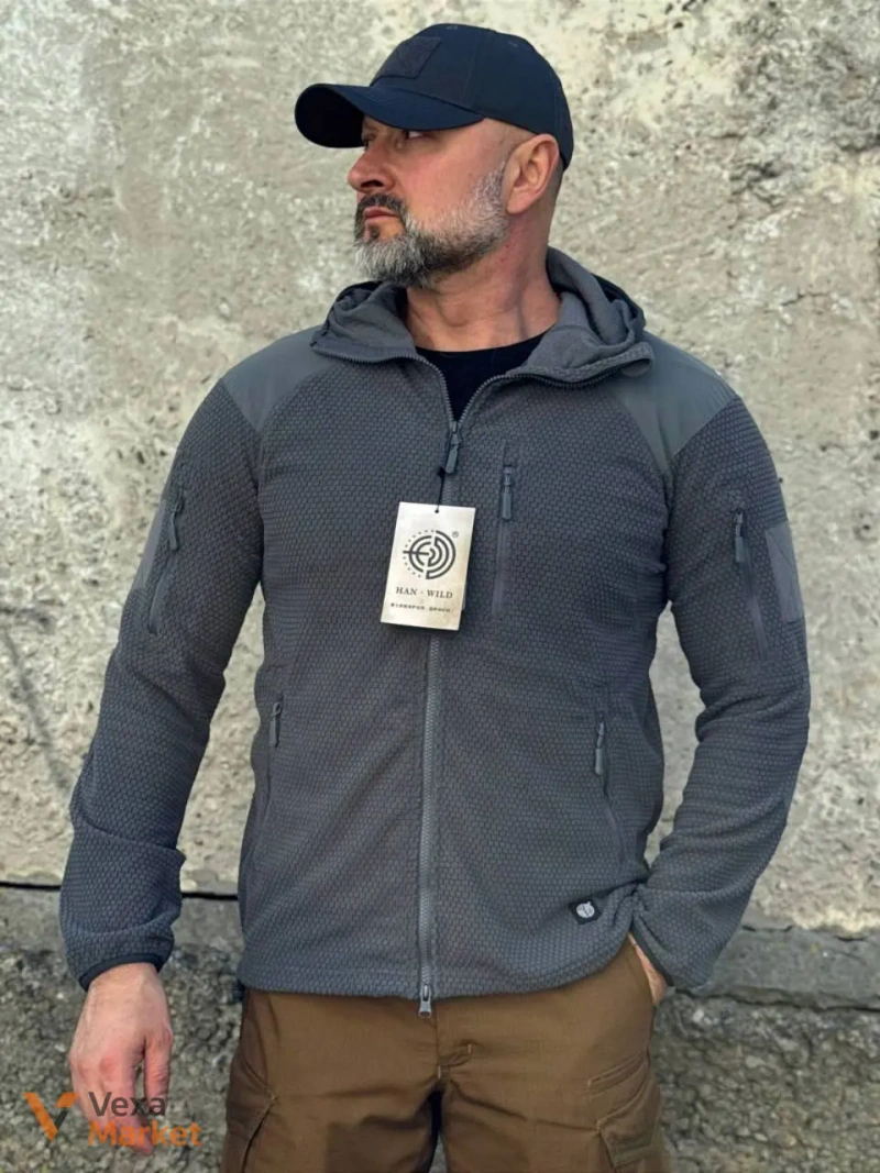 Флисовая кофта Han-Wild Grid Fleece — фото 2