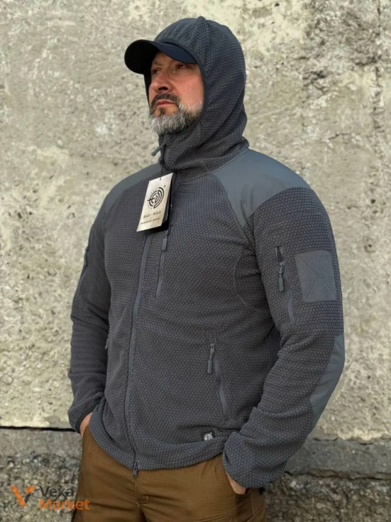 Флисовая кофта Han-Wild Grid Fleece — фото 4