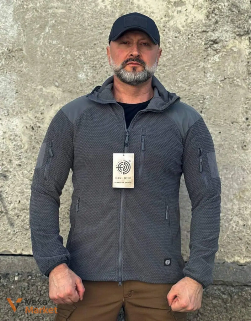 Флисовая кофта Han-Wild Grid Fleece — фото 6