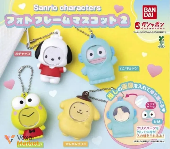 Фото-рамка Sanrio Characters Pochacco, Keroppi, Pompompurin, Hangyodon — фото 2