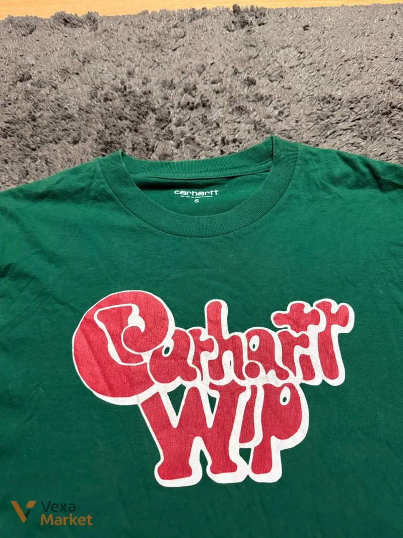 Футболка Carhartt WIP зелена розмір S — фото 2