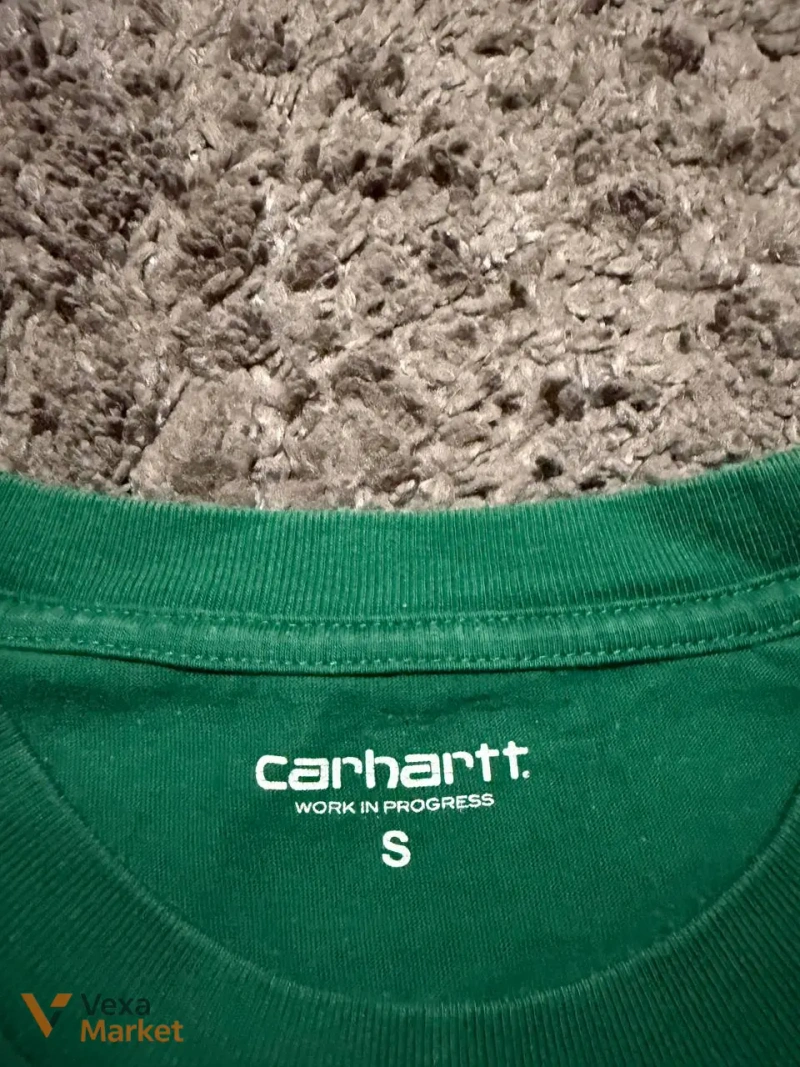Футболка Carhartt WIP зелена розмір S — фото 3