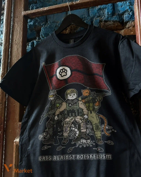 Футболка "CATS AGAINST BOLSHEVISM"