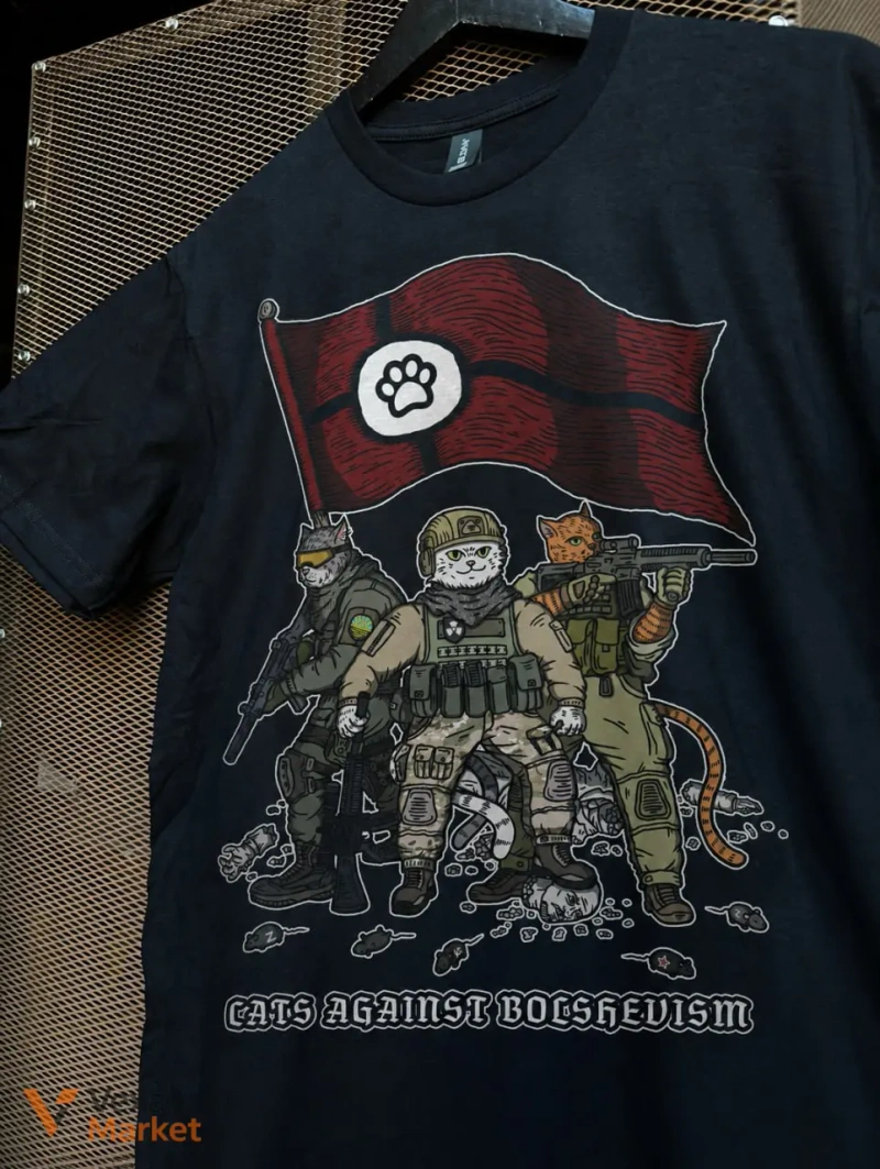 Футболка "CATS AGAINST BOLSHEVISM" — фото 3