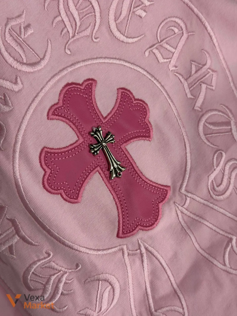 Футболка Chrome Hearts рожева 100% котон — фото 2