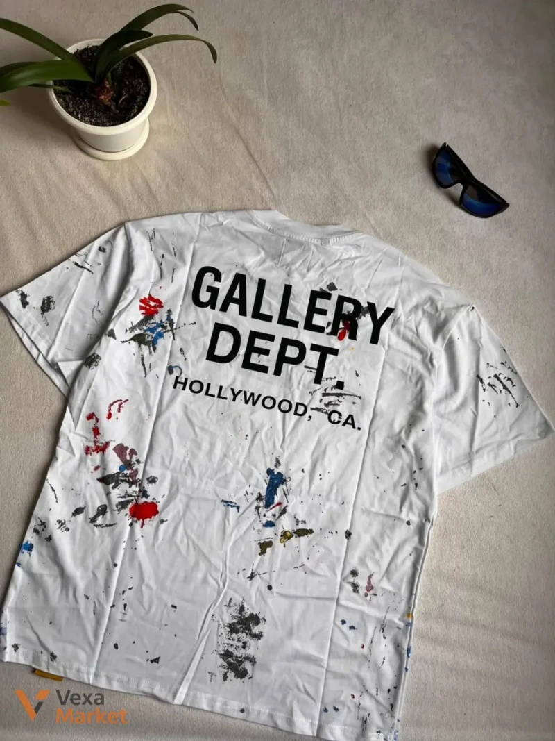 Футболка GALLERY DEPT. біла, розмір S — фото 6