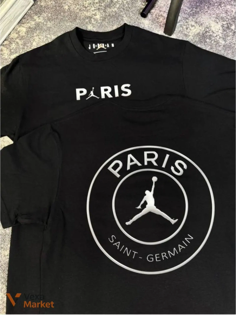 Футболка Jordan & PSG Paris Saint-Germain чорна розмір М — фото 2