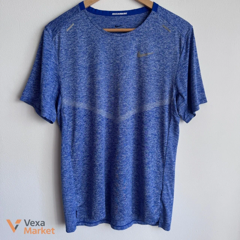 Футболка Nike Running чоловіча синя розмір S — фото 2