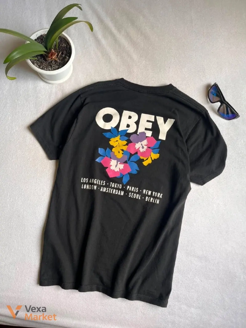 Футболка OBEY чорна розміру S — фото 4