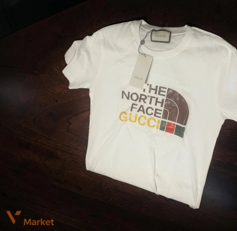 Футболка The North Face x Gucci біла XL