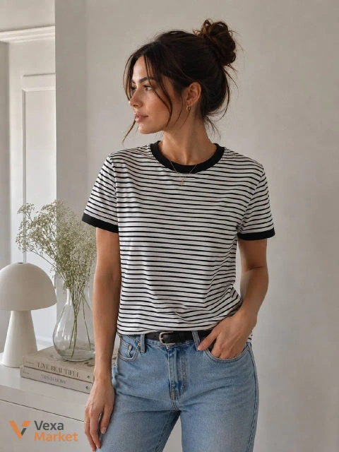 Футболка в рубчик від Massimo Dutti