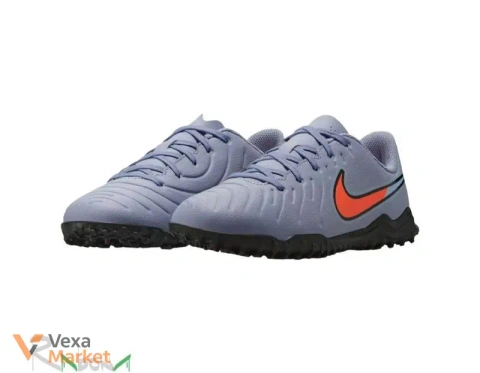 Футбольні бутси Nike Tiempo Legend 7 (TF) світло-бузкові з помаранчевими акцентами, розмір 36,5