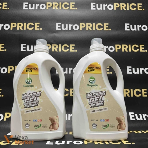 Гель для прання дитячих речей Bergreen Baby Sensitive Premium 5000 мл